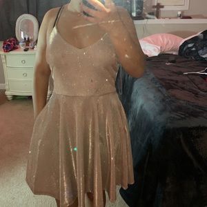 Rose gold homecoming dress
